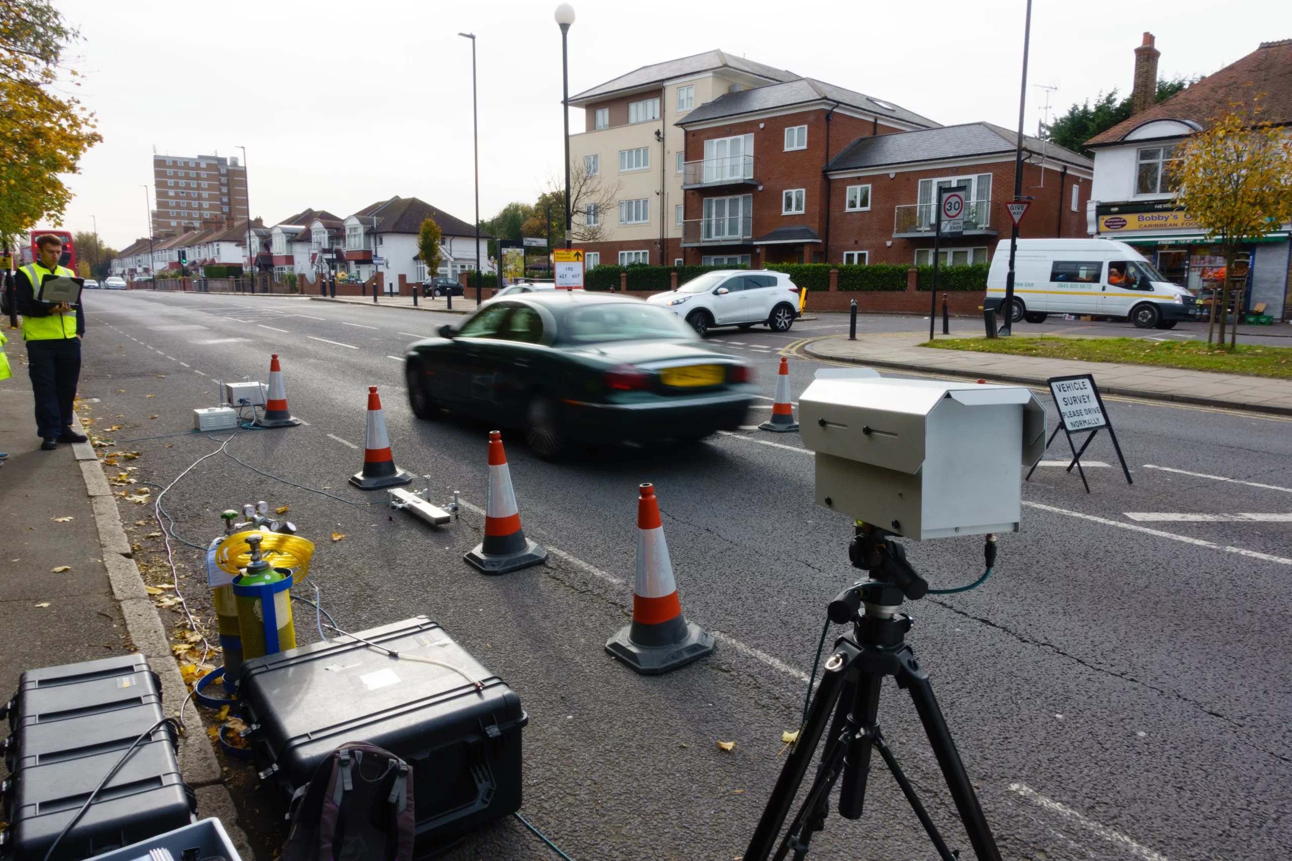 Remote sensing of motor vehicle emissions in London