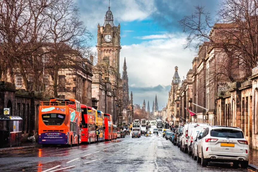 Assessment of real-world vehicle emissions from four Scottish cities in 2022
