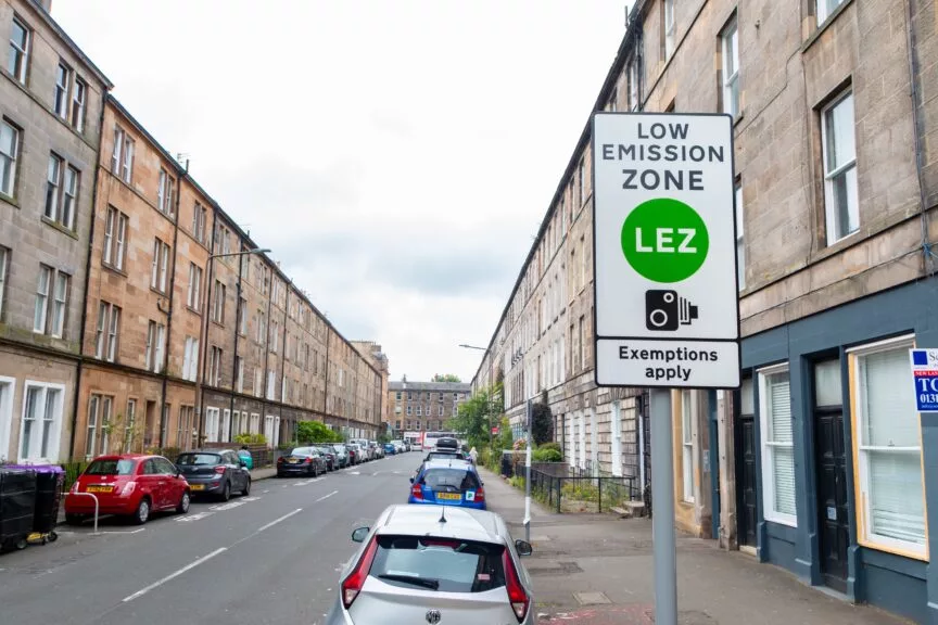 Real-world vehicle emissions in four major Scottish cities