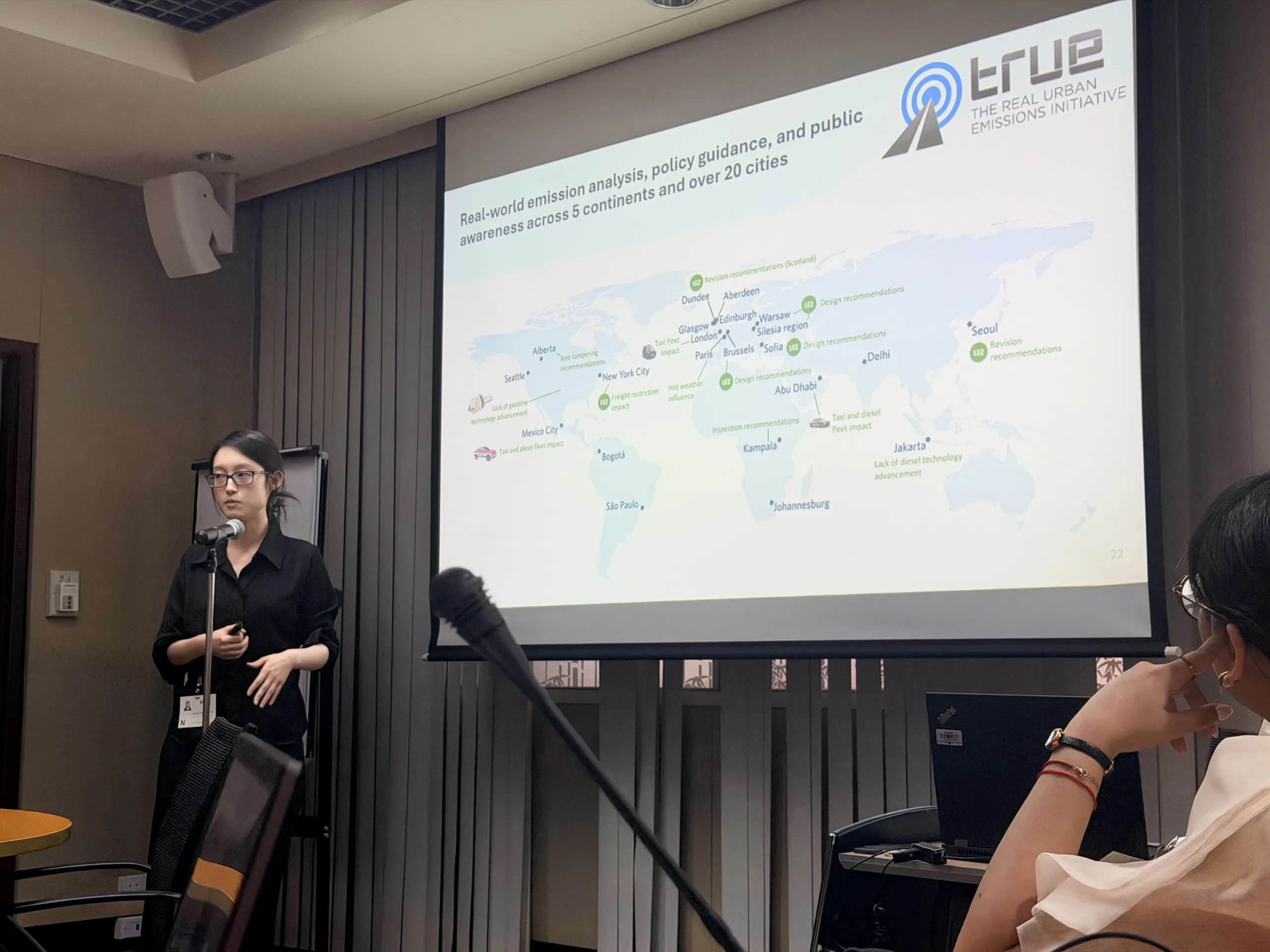 TRUE presents at global air quality conferences